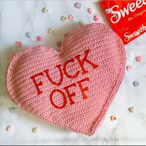 Personalize your own Valentine’s Day conversation Heart pillow!